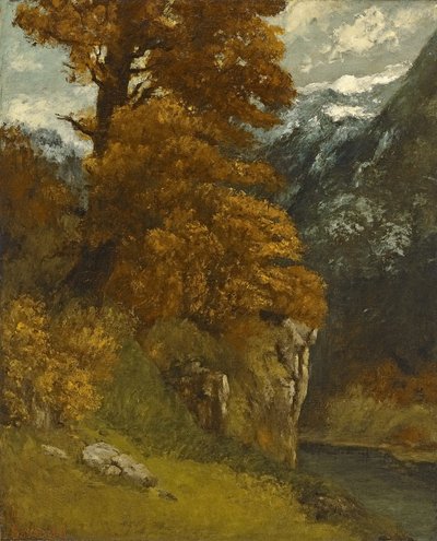 The Glen at Ornans by Gustave Courbet